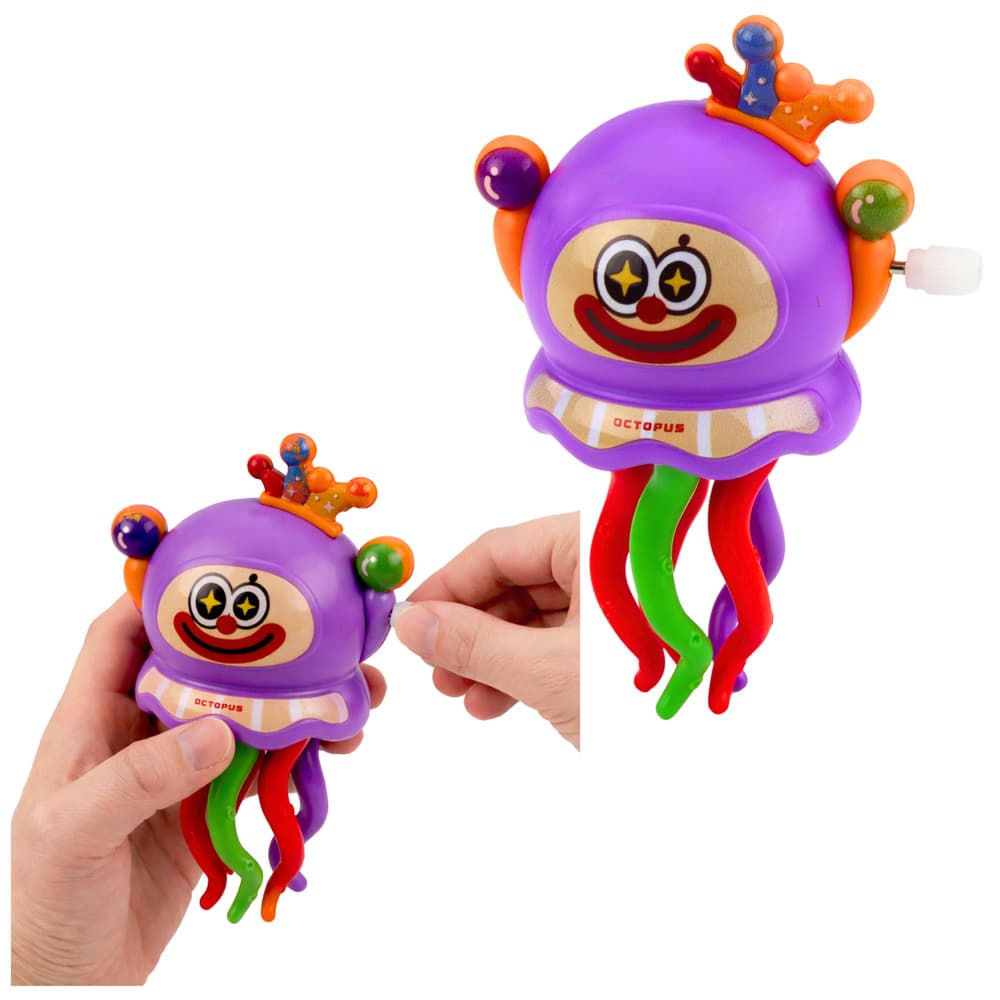 Natočna igrača Lean Toys - Ośmiornica klaun (igrača na navijanje) 4
