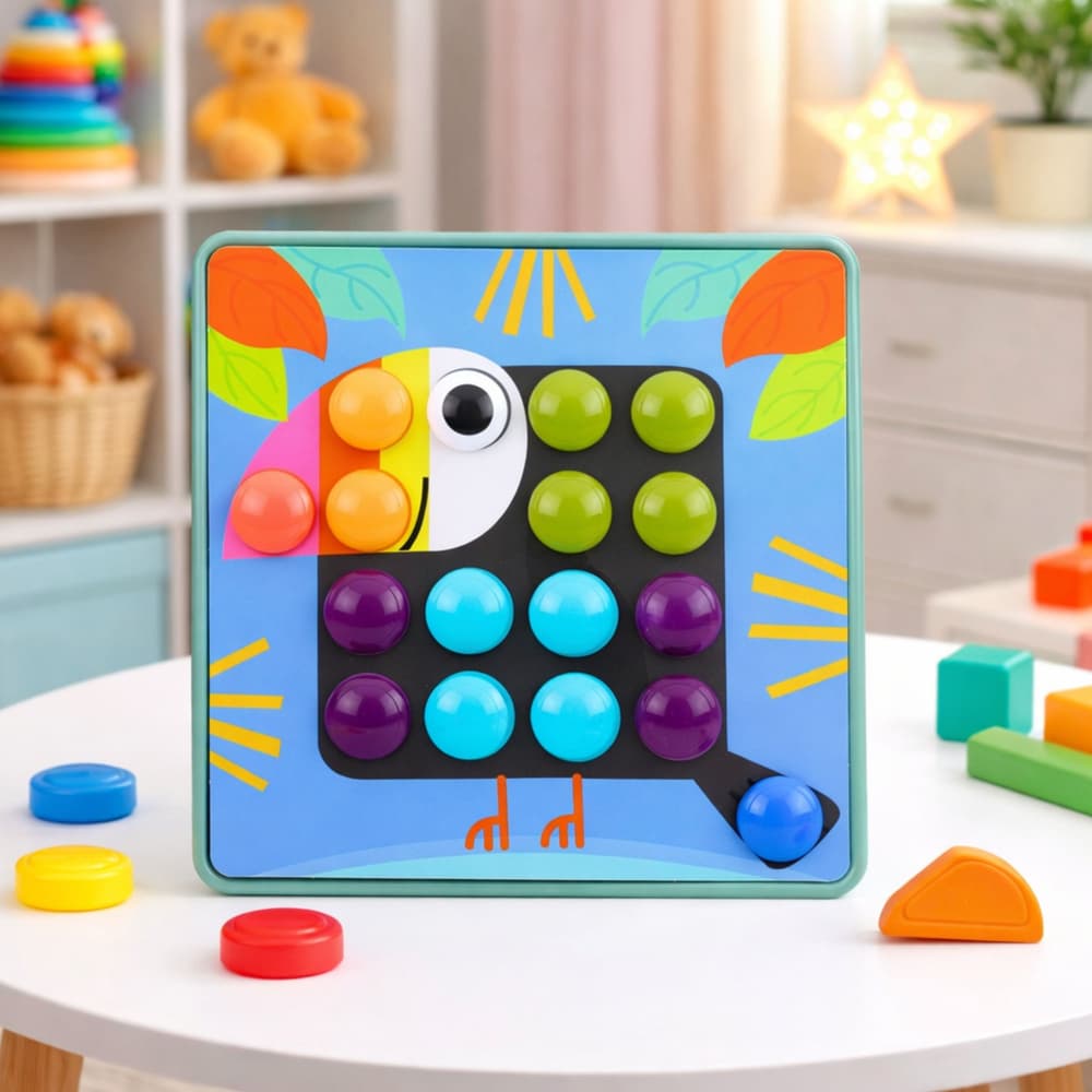 LEAN TOYS Ustvarjalne geometrijske pirine, mozaik, 53 kosov 3