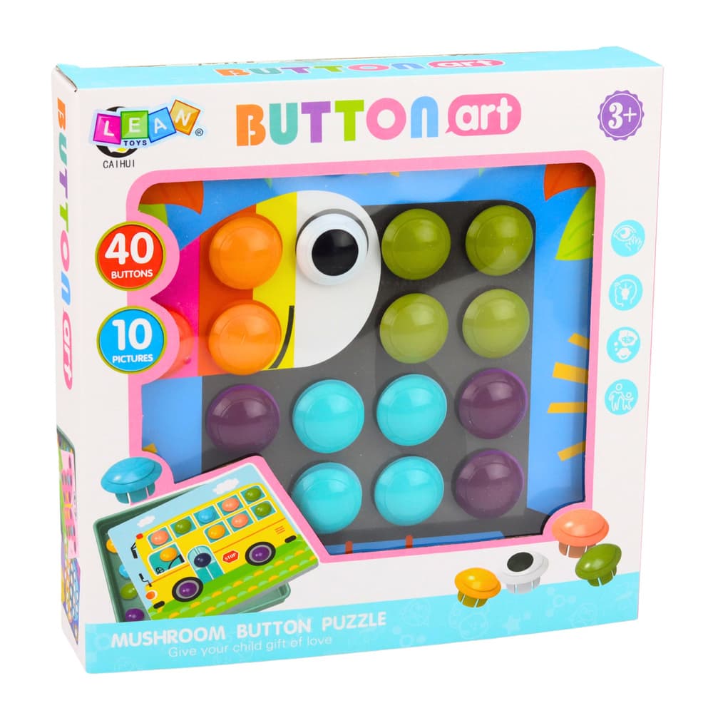 LEAN TOYS Ustvarjalne geometrijske pirine, mozaik, 53 kosov 6
