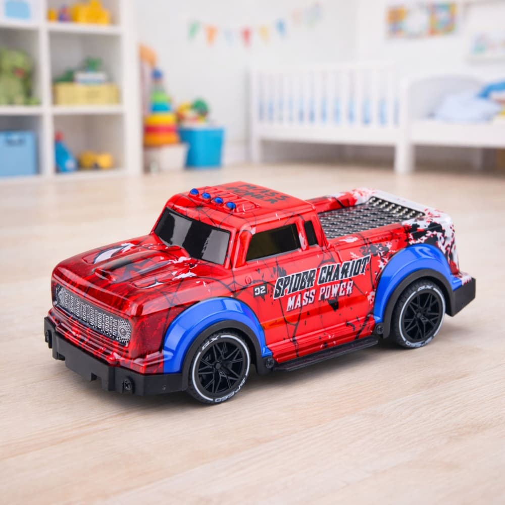 LEAN TOYS RC terenski avto Prikazen, luči, rdeč 3
