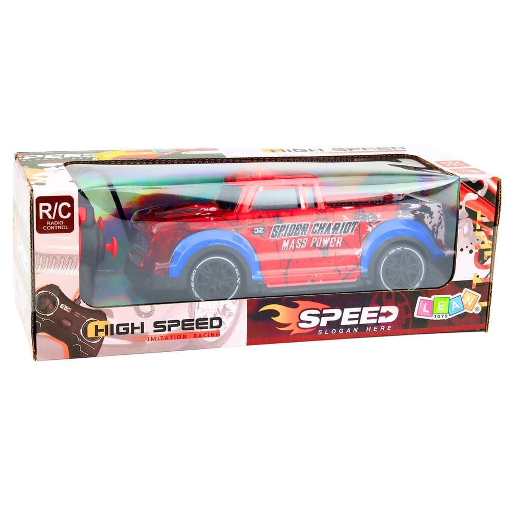 LEAN TOYS RC terenski avto Prikazen, luči, rdeč 8