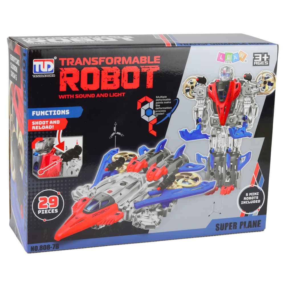 IGRAČA Robot Bojovnik / Lovski Letalnik 2v1 z lučmi in zvoki 7
