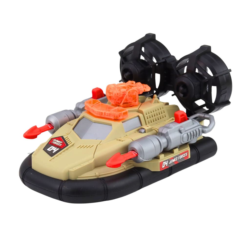 LEAN TOYS Vojni set: helikopter, tank, hovercraft, žoldnier, baza 7