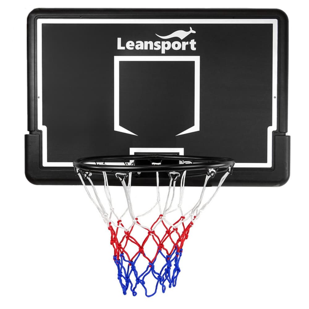 LEAN SPORT Košarkarski koš za obešanje s tablico (črn, 90 cm) 4