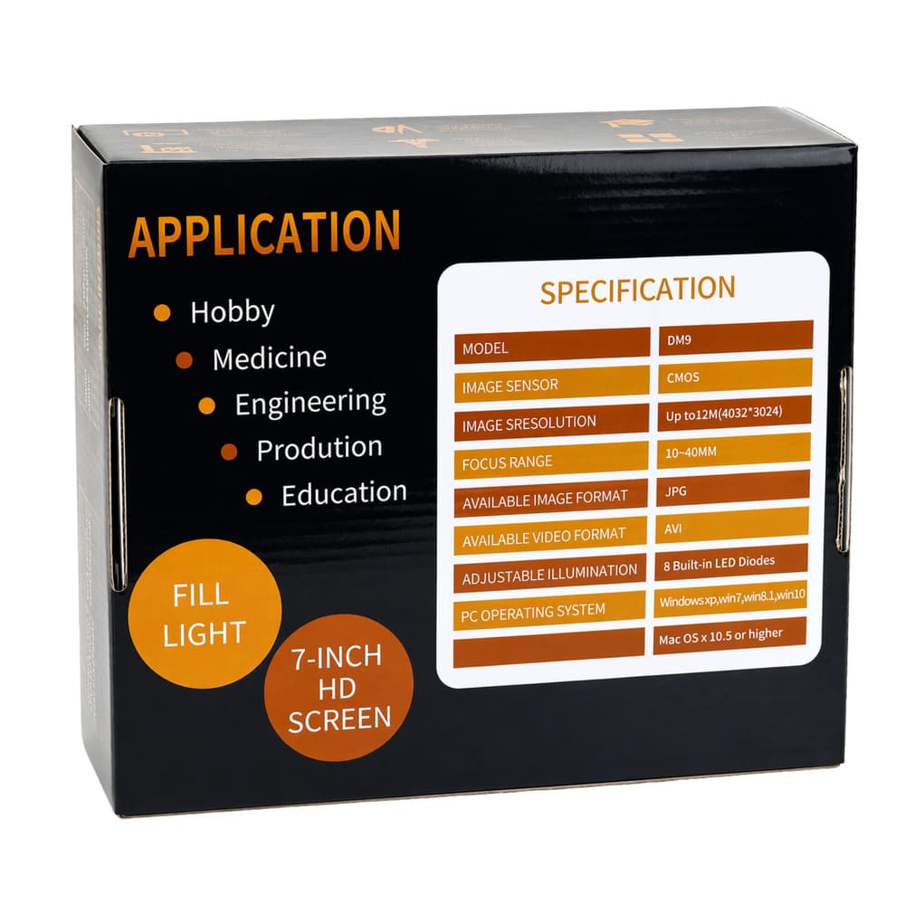 Digitalni mikroskop LEAN TOYS 1200X LCD 7" HD kamera 6