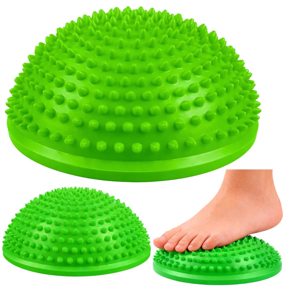 LEAN Polobla Sensoryczna - zelena, 16 cm (masaža, ravnotežje)