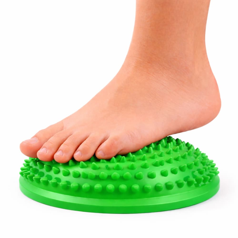LEAN Polobla Sensoryczna - zelena, 16 cm (masaža, ravnotežje) 3