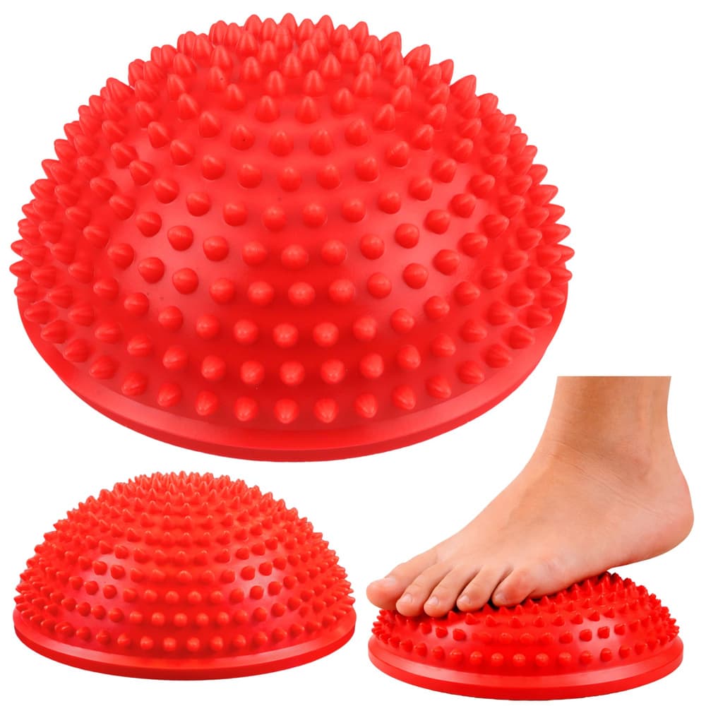 LEAN Polobla Sensoryczna - rdeča, 16 cm (masaža, ravnotežje)