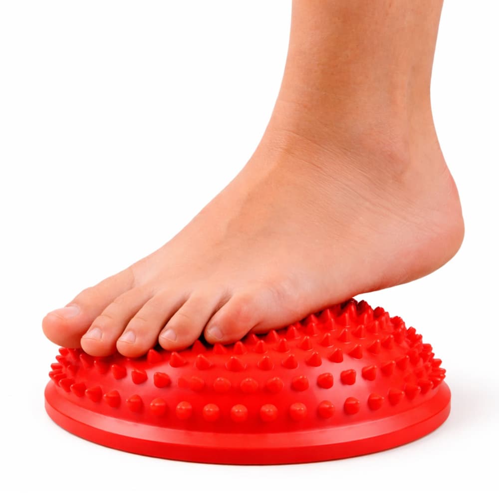 LEAN Polobla Sensoryczna - rdeča, 16 cm (masaža, ravnotežje) 3