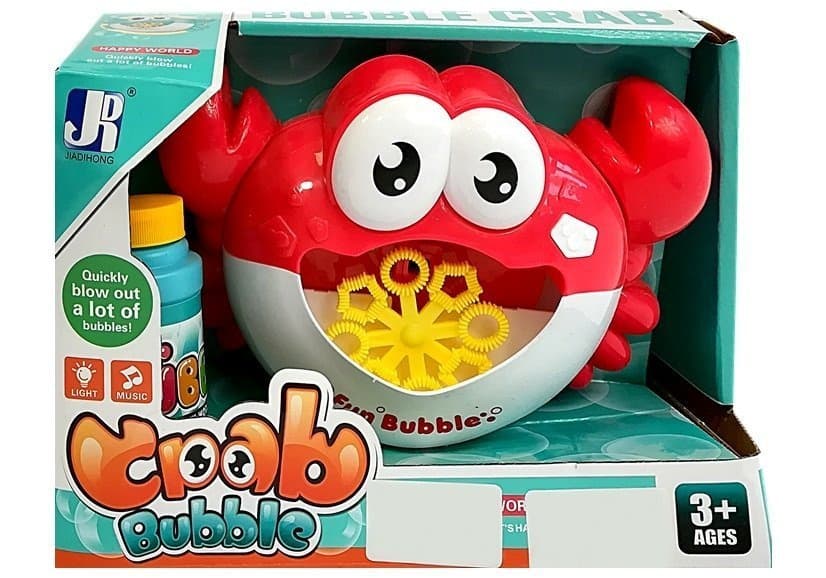 Pralni stroj za milne mehurčke Rak Rdeč – LEAN TOYS 4