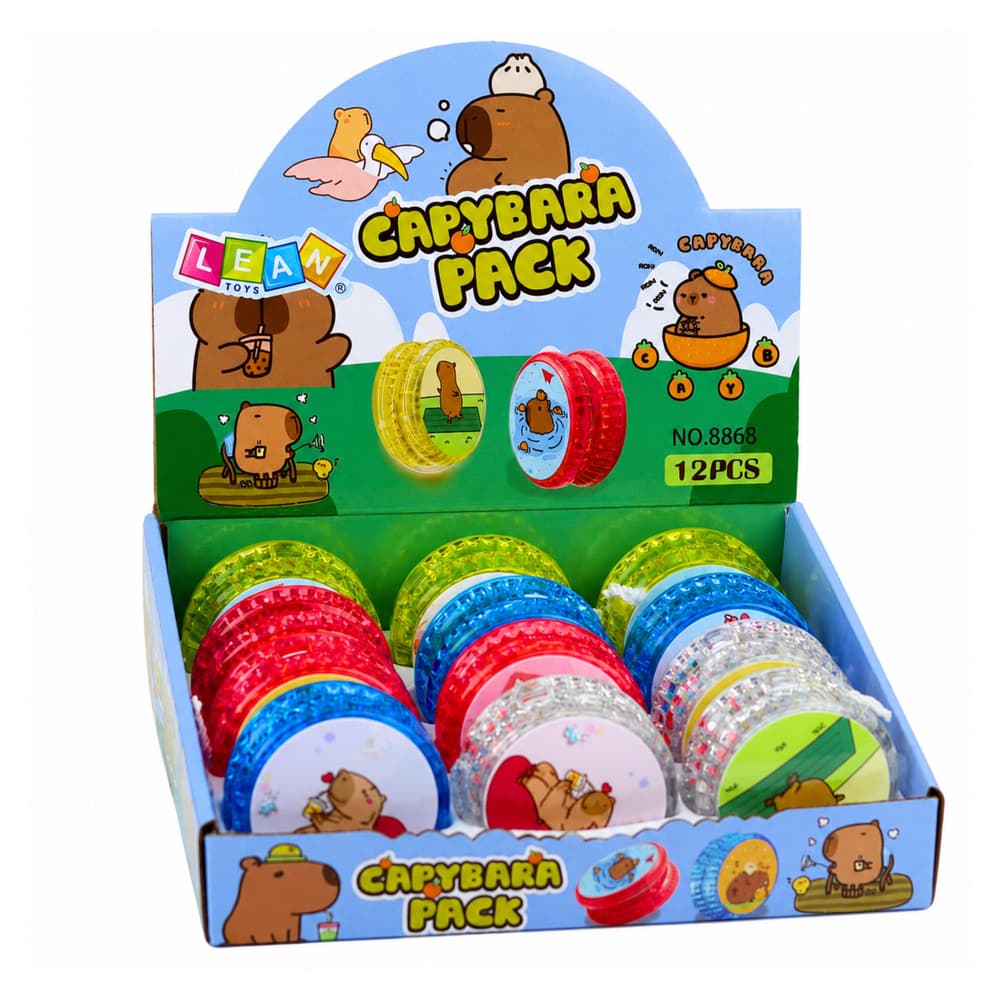 Jojo LEAN TOYS s kapibaro, svetleče, barvito, 5,5 cm 8