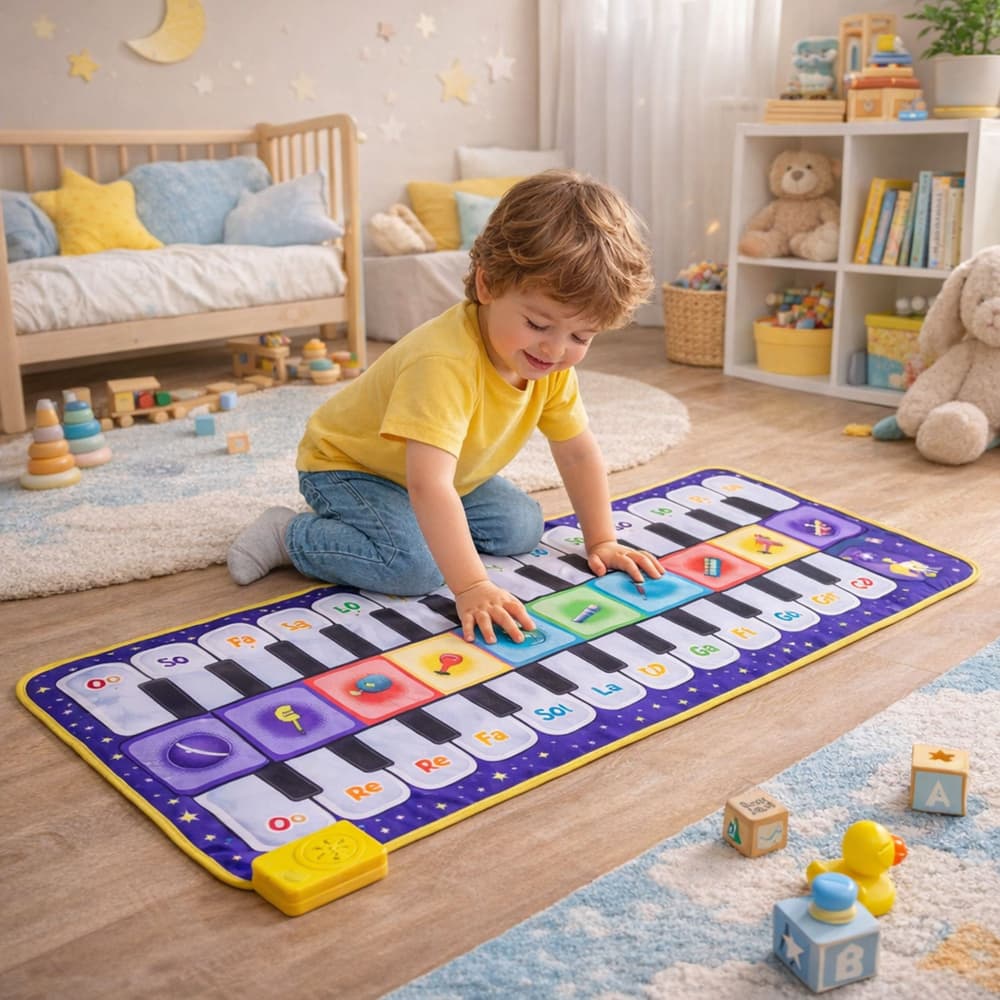 Glasbena plesna podloga Lean Toys - Kozmos Pianino (120 x 48 cm) 3