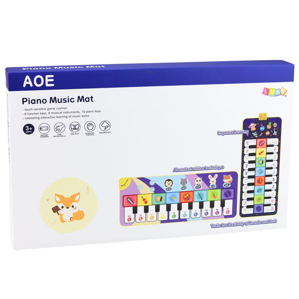 Glasbena plesna podloga Lean Toys - Kozmos Pianino (120 x 48 cm) 4
