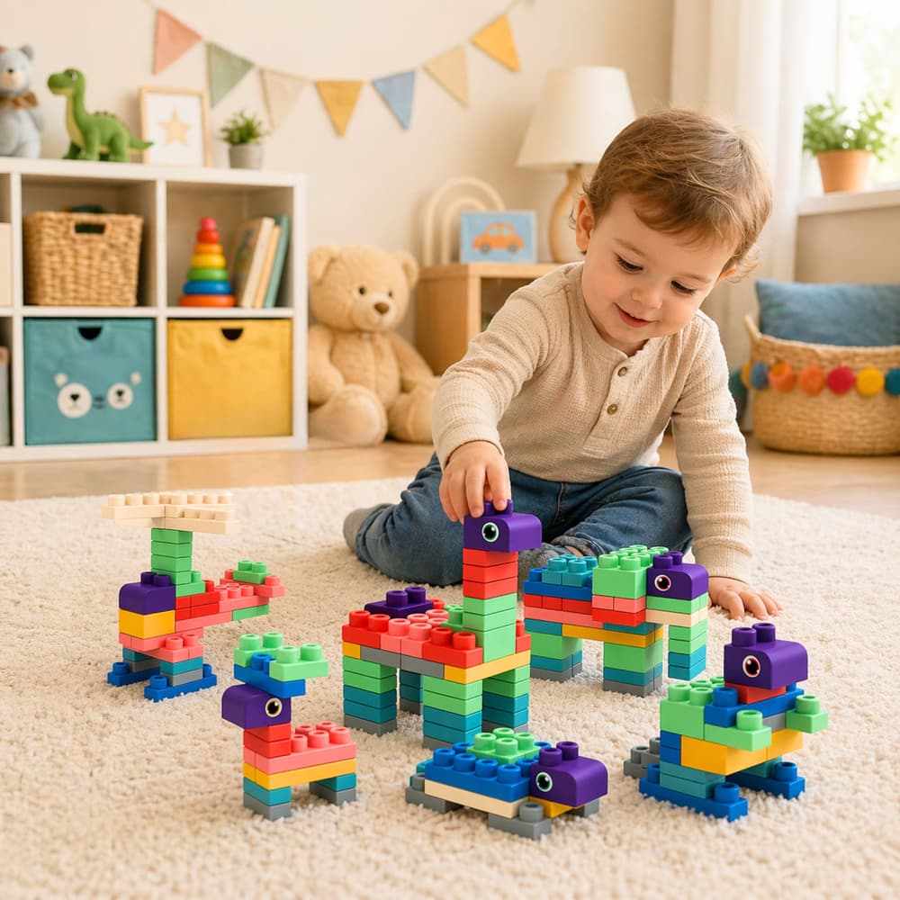 LEAN TOYS Mehki senzorični bloki - 80 kosov 3
