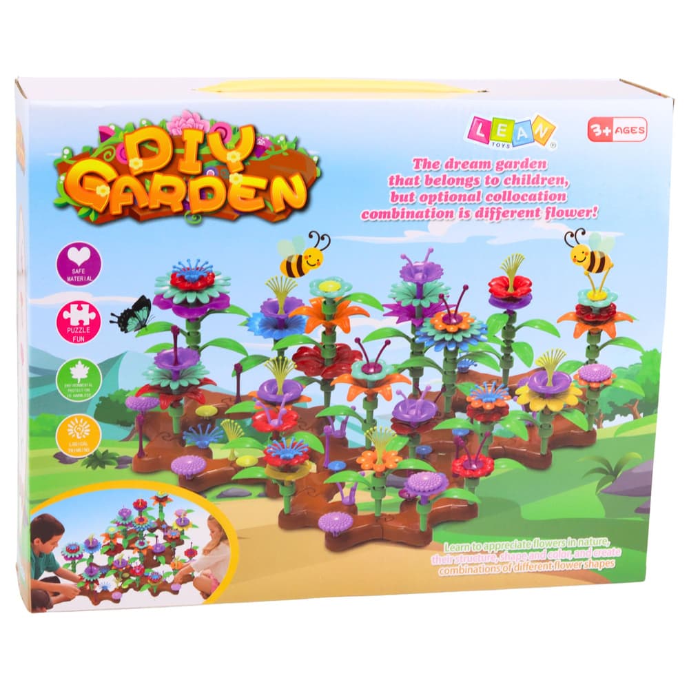 Gradbene Kocke Rože Ustvarjalni Vrt 148 el. - LEAN TOYS 4