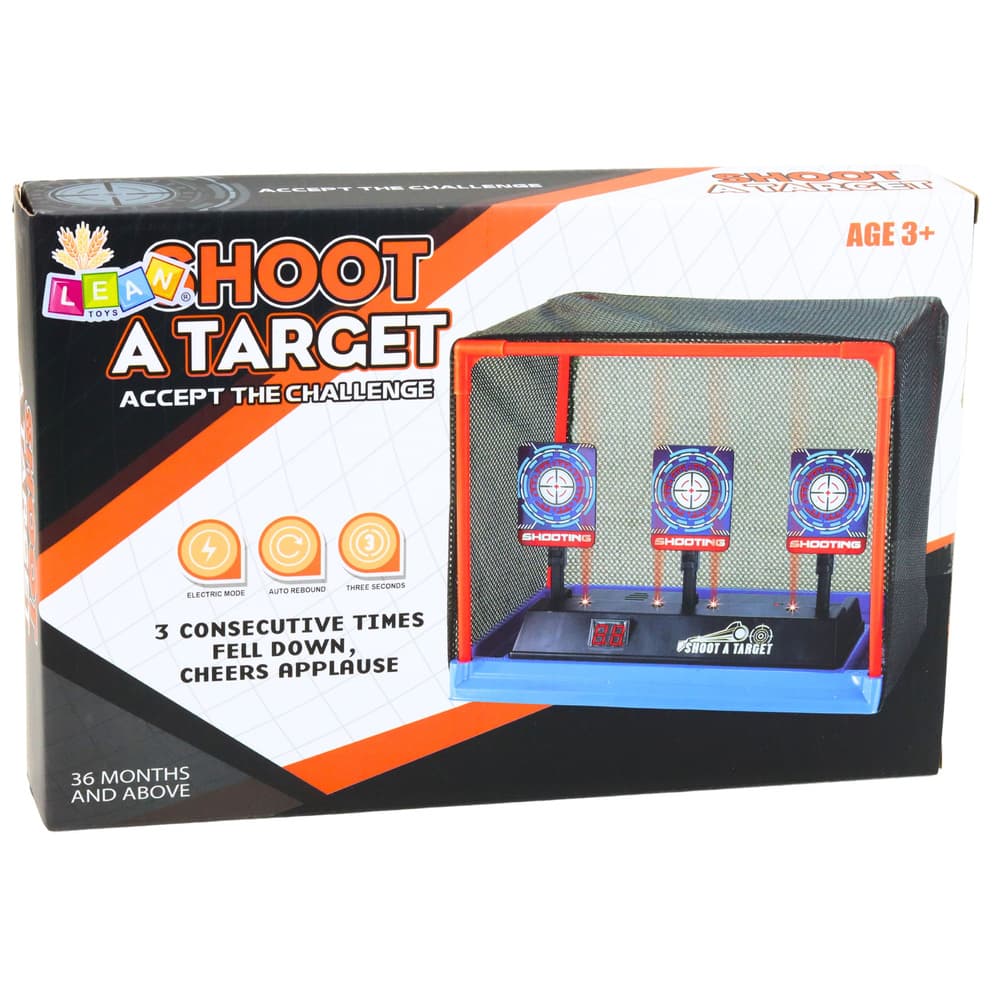 LEAN TOYS Elektronska tarča za streljanje z LCD 5