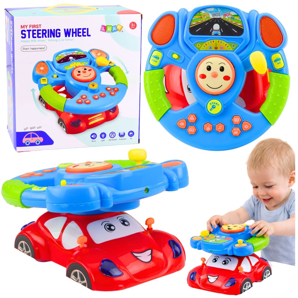 Interaktivni Volan s Projektorjem in Zvočnimi Efekti - LEAN TOYS