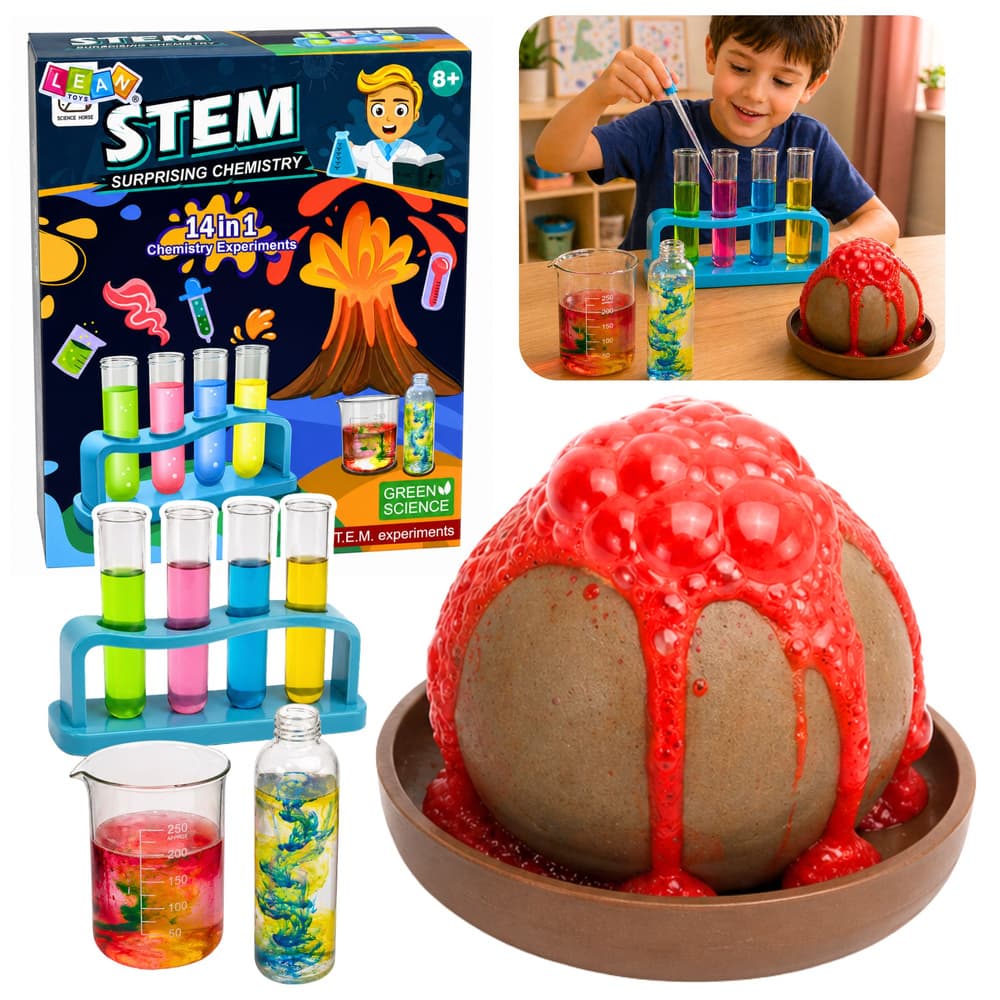 LEAN TOYS Mali Kemik Izobraževalni Komplet (14 eksperimentov)