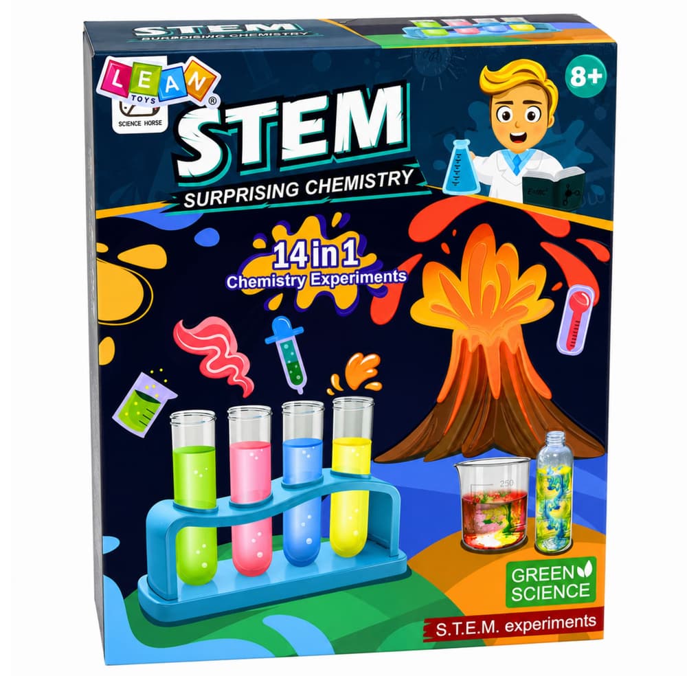 LEAN TOYS Mali Kemik Izobraževalni Komplet (14 eksperimentov) 6