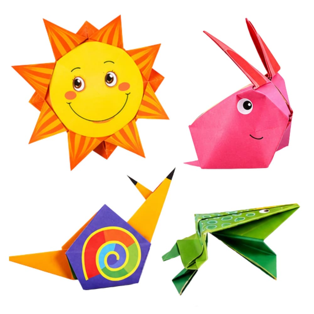 Set za origami LEAN, 100 pisanih listov in navodila 2