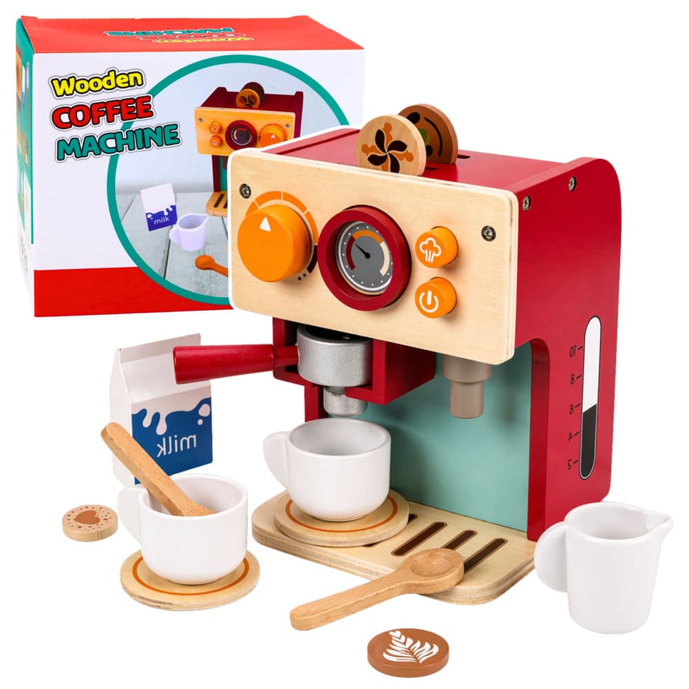 LEAN TOYS leseni aparat za kavo 'Mali barista'