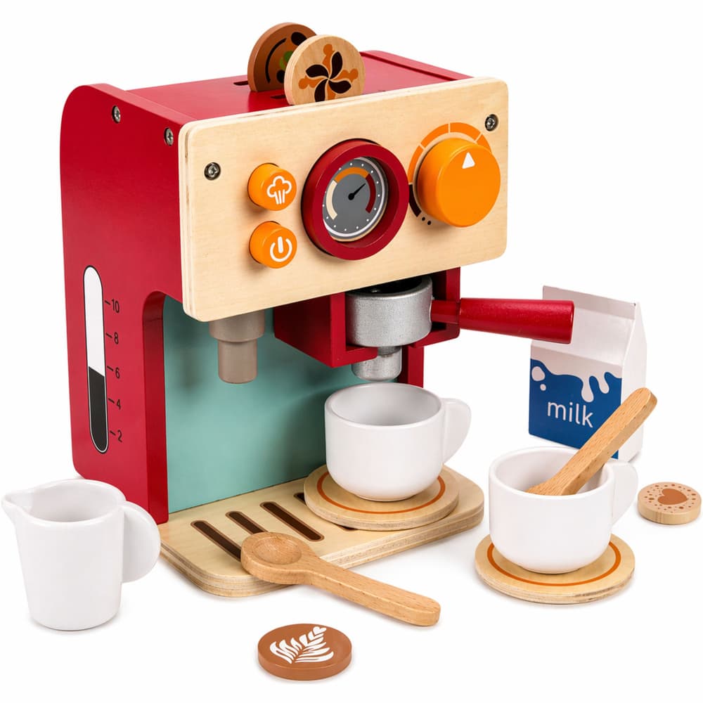 LEAN TOYS leseni aparat za kavo 'Mali barista' 2