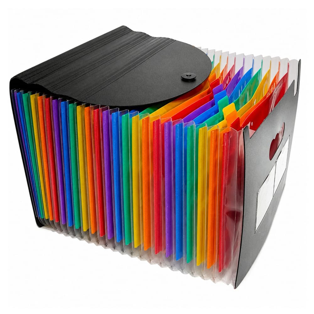Organizator za dokumente LEAN, harmonika, A4, 25 predelkov, črn 2