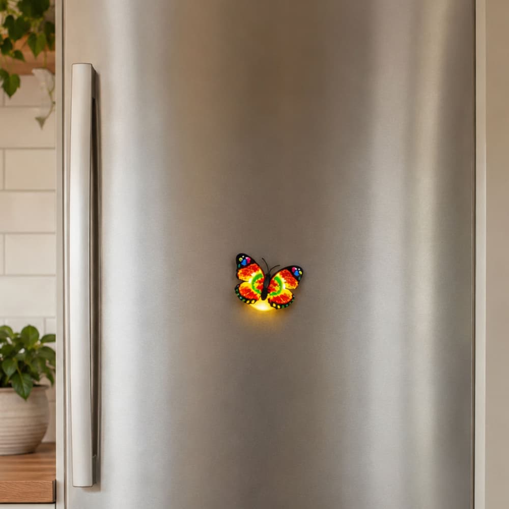 LED svetleči metulj dekoracija za lepljenje 3