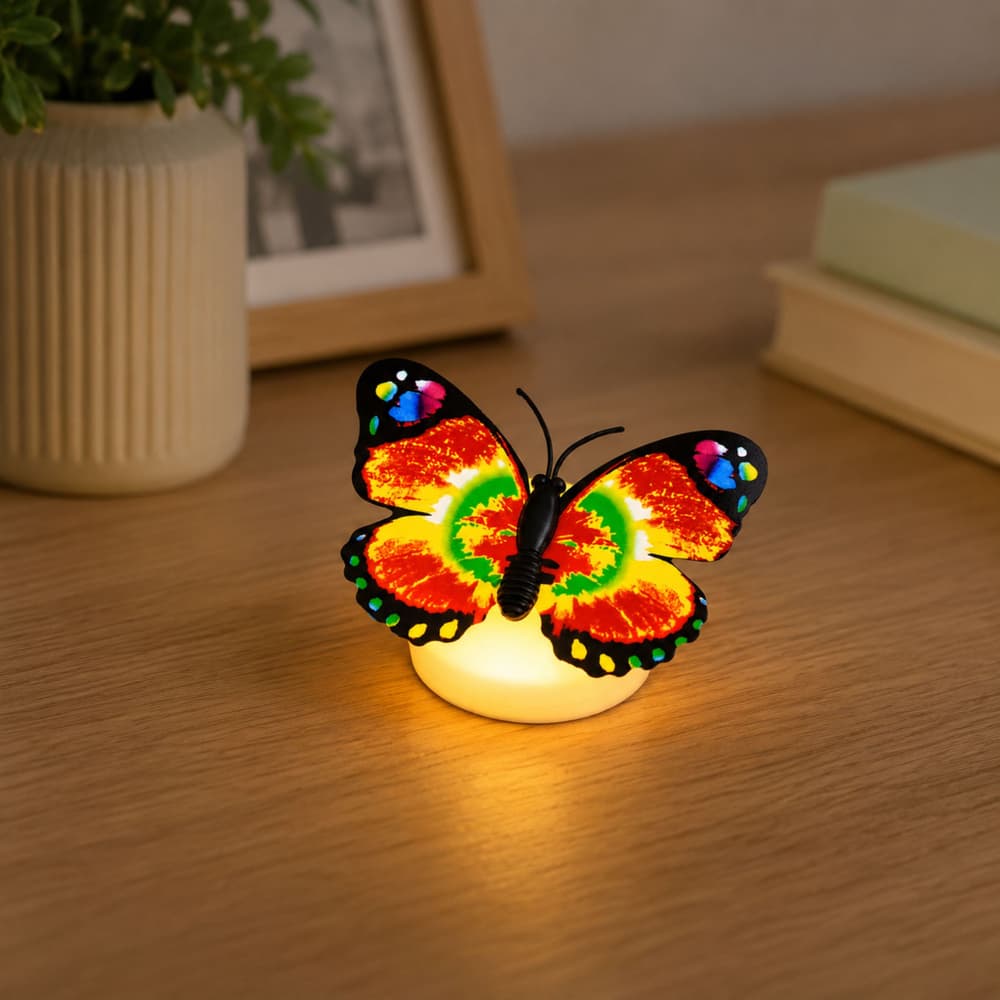 LED svetleči metulj dekoracija za lepljenje 5