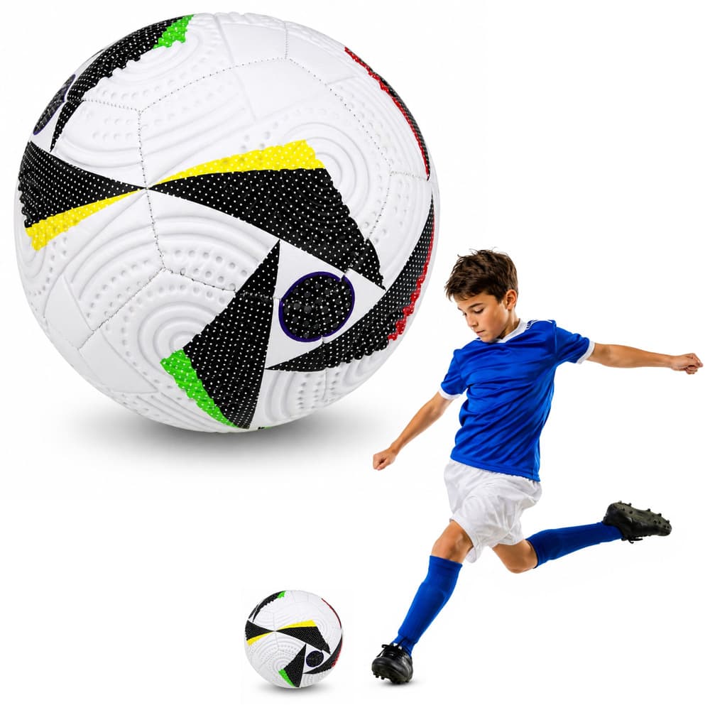 Nogometna žoga LEAN TOYS, velikost 5 (22cm), za trening na travi