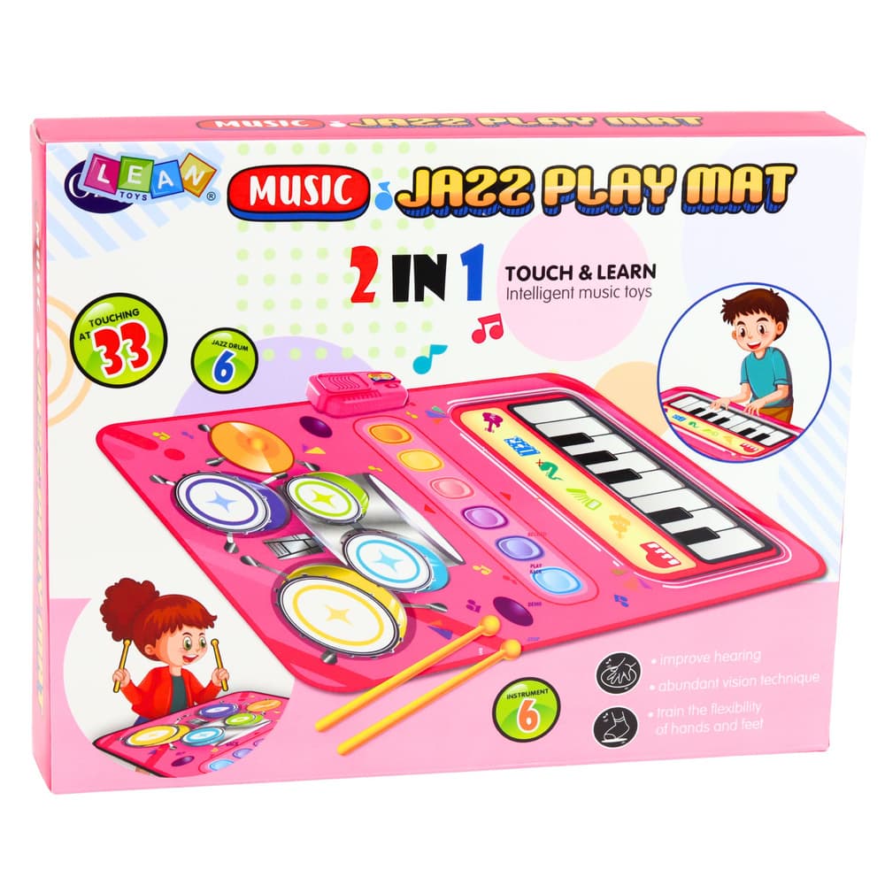 LEAN TOYS Interaktivna glasbena podloga (pianino/perkusije) 4