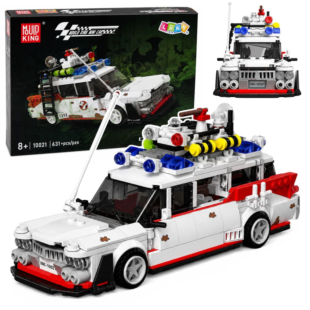 LEAN TOYS Gradbeni bloki: Duhovni avtobus, bel, 631 el.