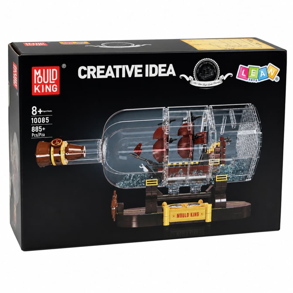 LEAN TOYS Gradbeni bloki: Ladja v steklenici, 885 el. 6