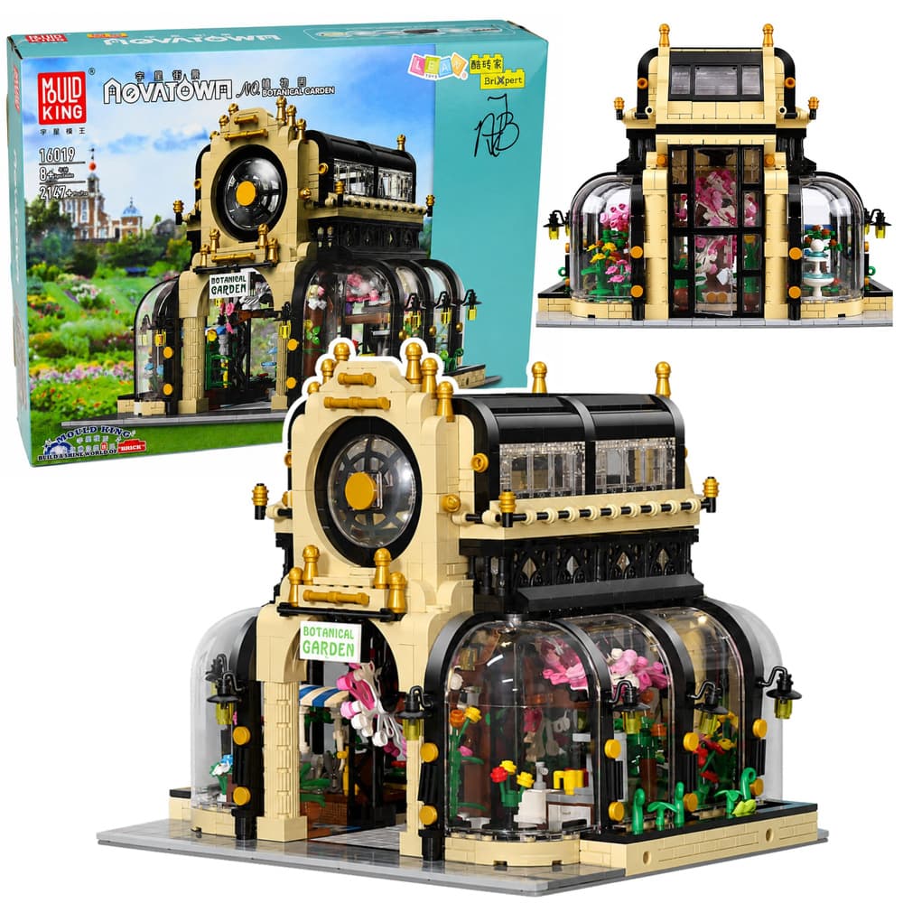 LEAN TOYS Gradbeni bloki: Botanični vrt z LED lučjo, 2147 el.