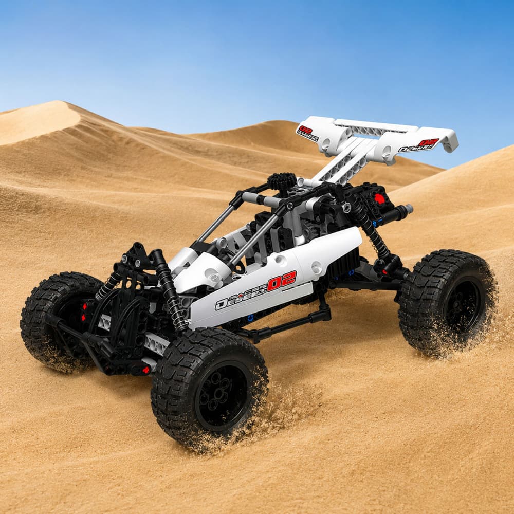 LEAN TOYS Gradbeni bloki: Terensko vozilo RC 4x4, 409 el. 4