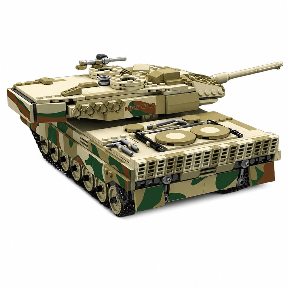 LEAN TOYS Gradbeni bloki: Bojni tank Leopard RC, 1100 el. 3