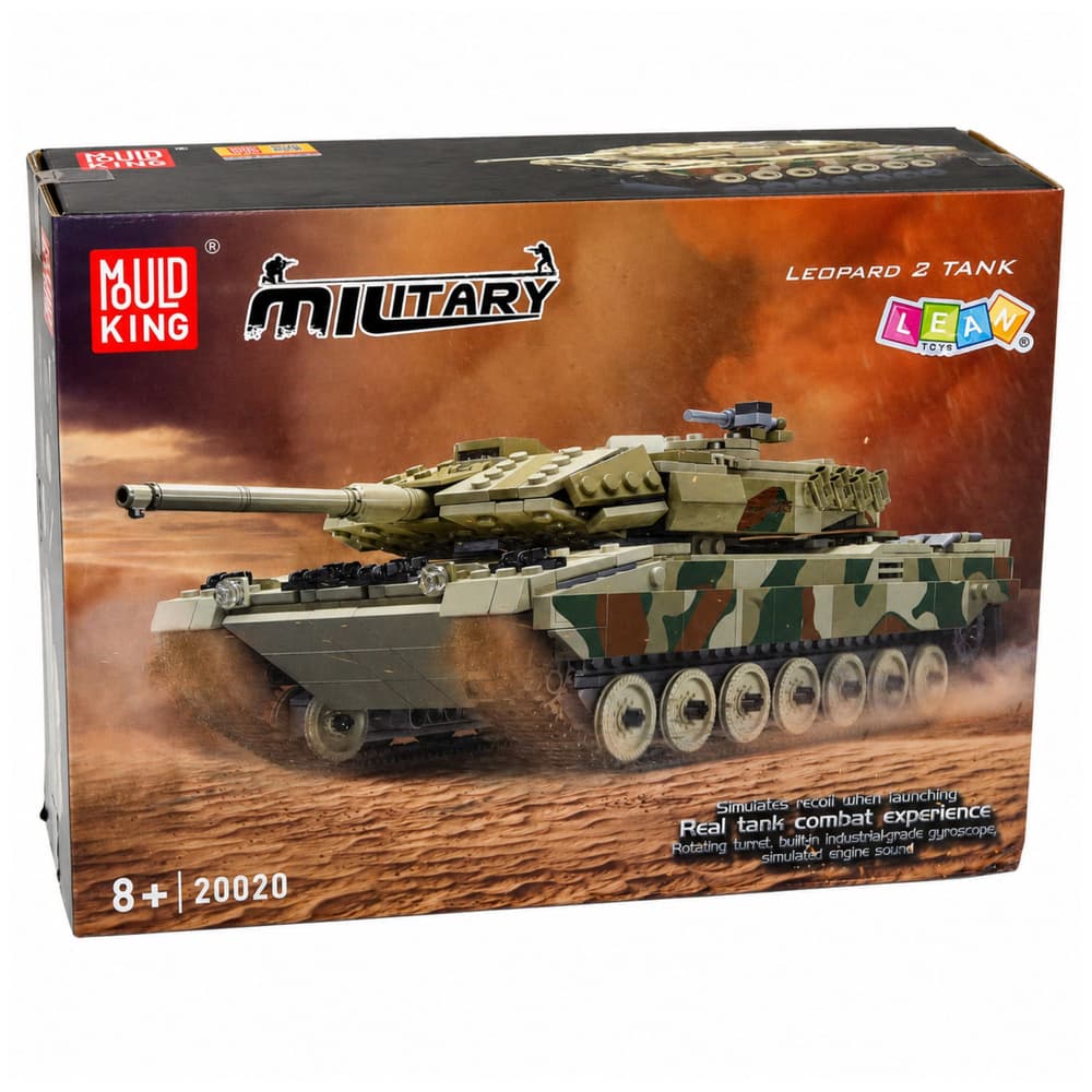 LEAN TOYS Gradbeni bloki: Bojni tank Leopard RC, 1100 el. 6