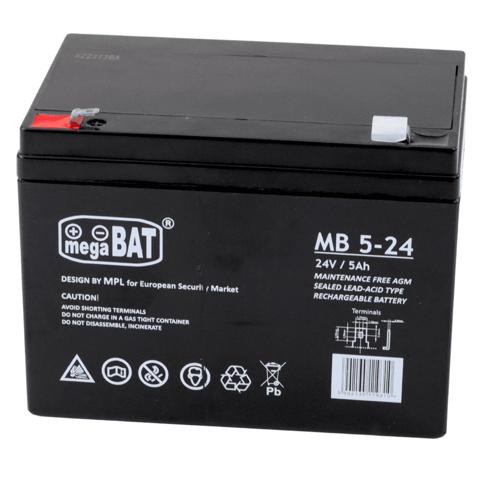 LEAN CARS Gel akumulator AGM 24V 5Ah za električna vozila