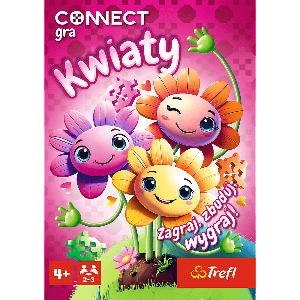 Družabna igra za otroke Connect Rože Trefl 4