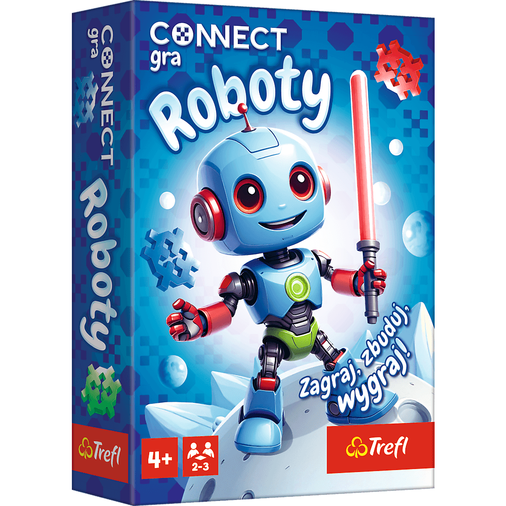 Družabna igra za otroke Connect Roboti Trefl 4
