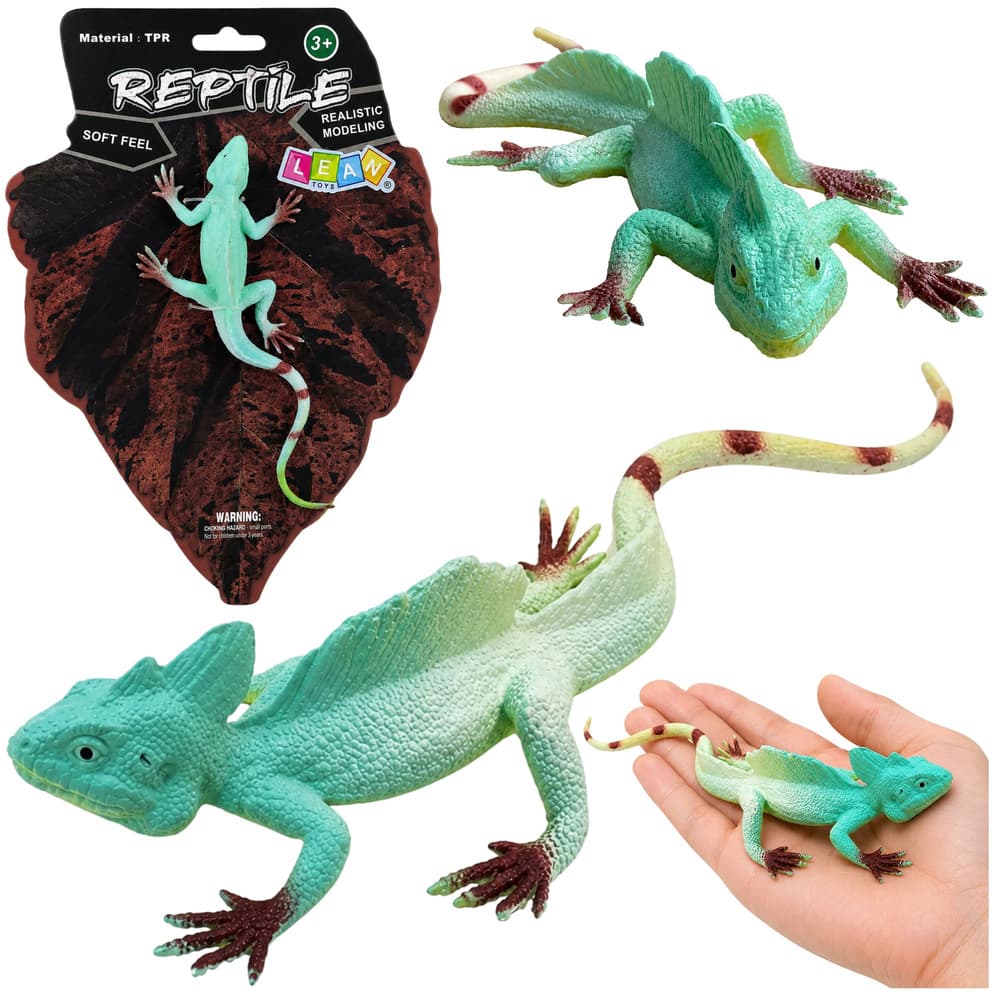 Gumijasta agama žaglasta, upogljiva, realistična, 16 cm