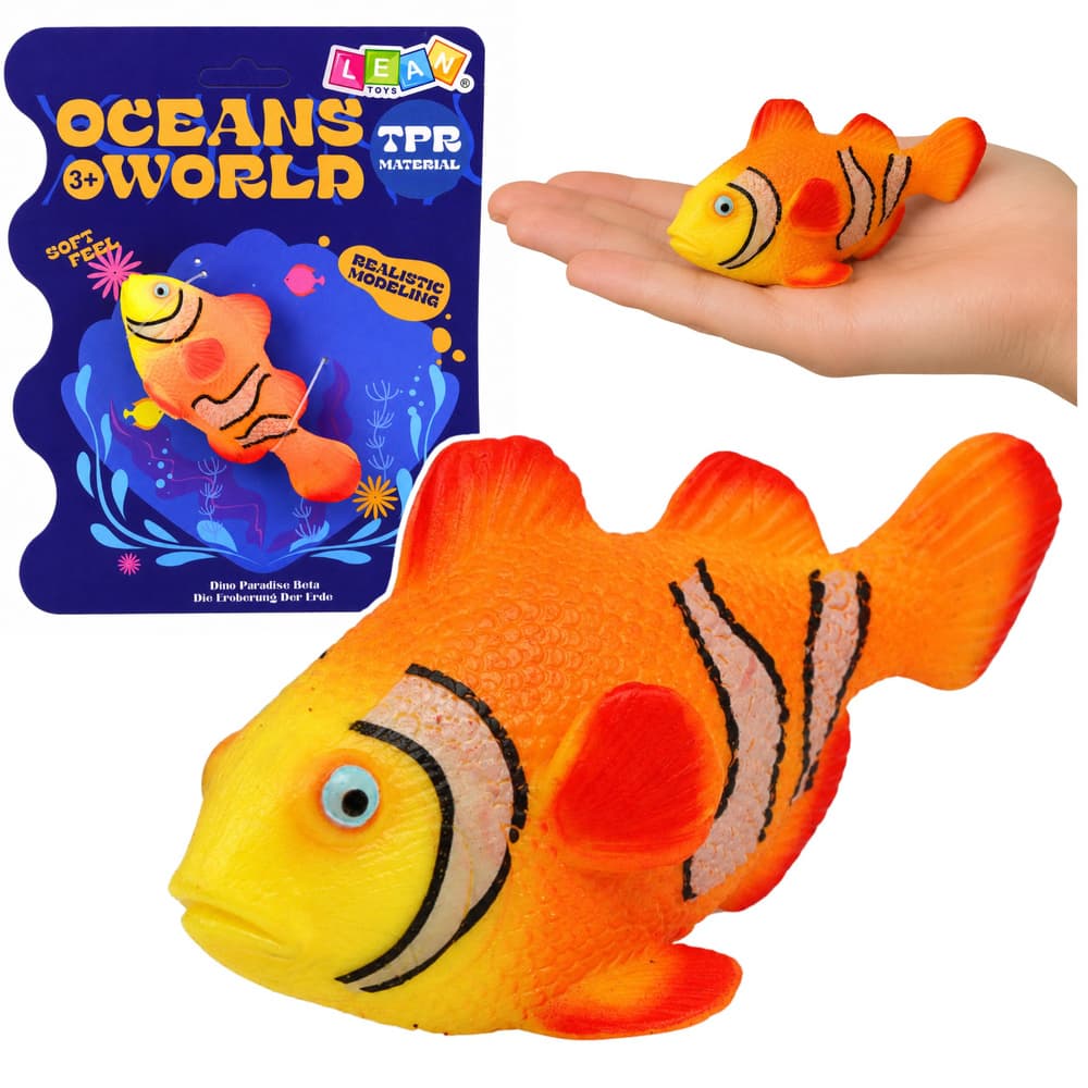 LEAN TOYS GUMIJASTI OKEANSKI BLAZENEK - Realistična Figurica, 10,5 cm