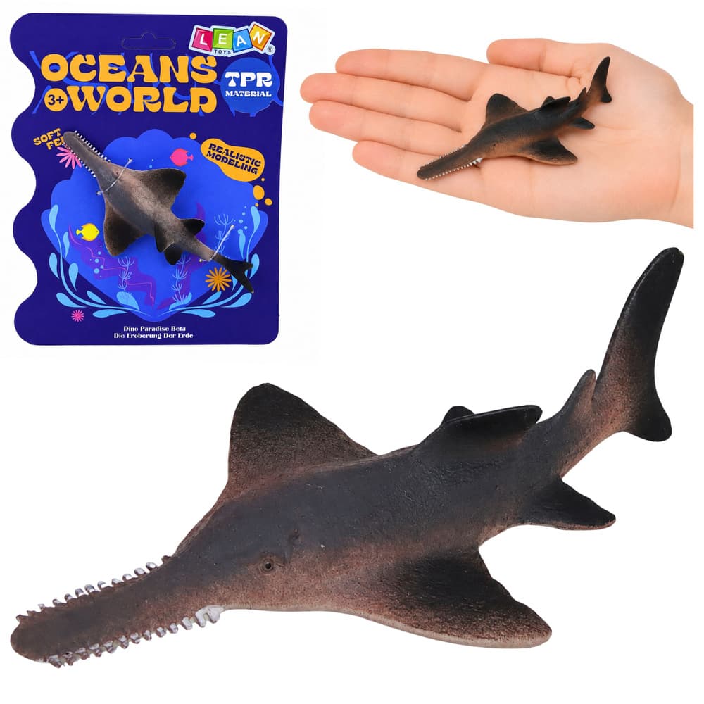 LEAN TOYS GUMIJASTI MEČEKA - Realistična Figurica Morske Ribe, 15 cm