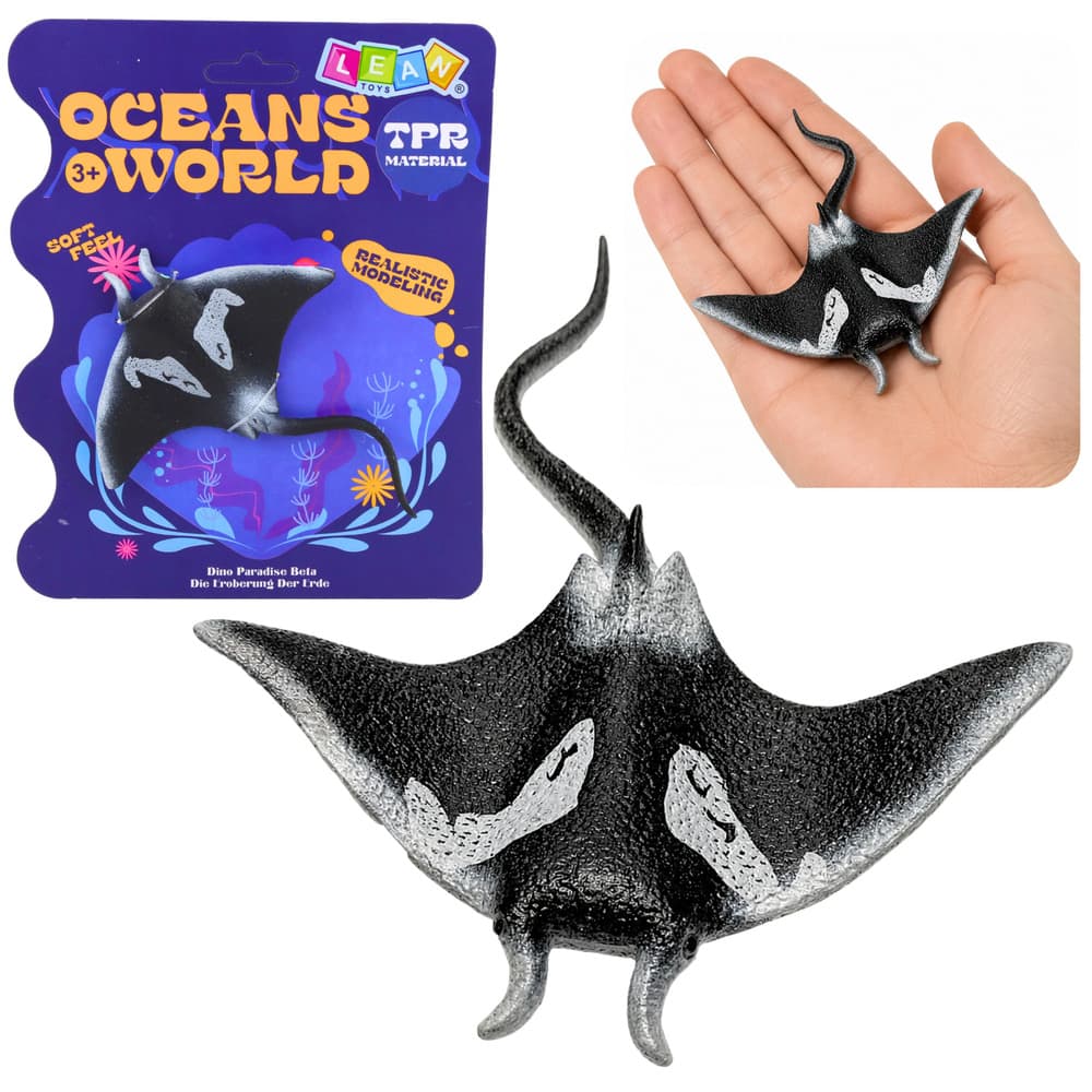 LEAN TOYS GUMIJASTA SKATI - Realistična Figurica Morske Ribe, 13 cm