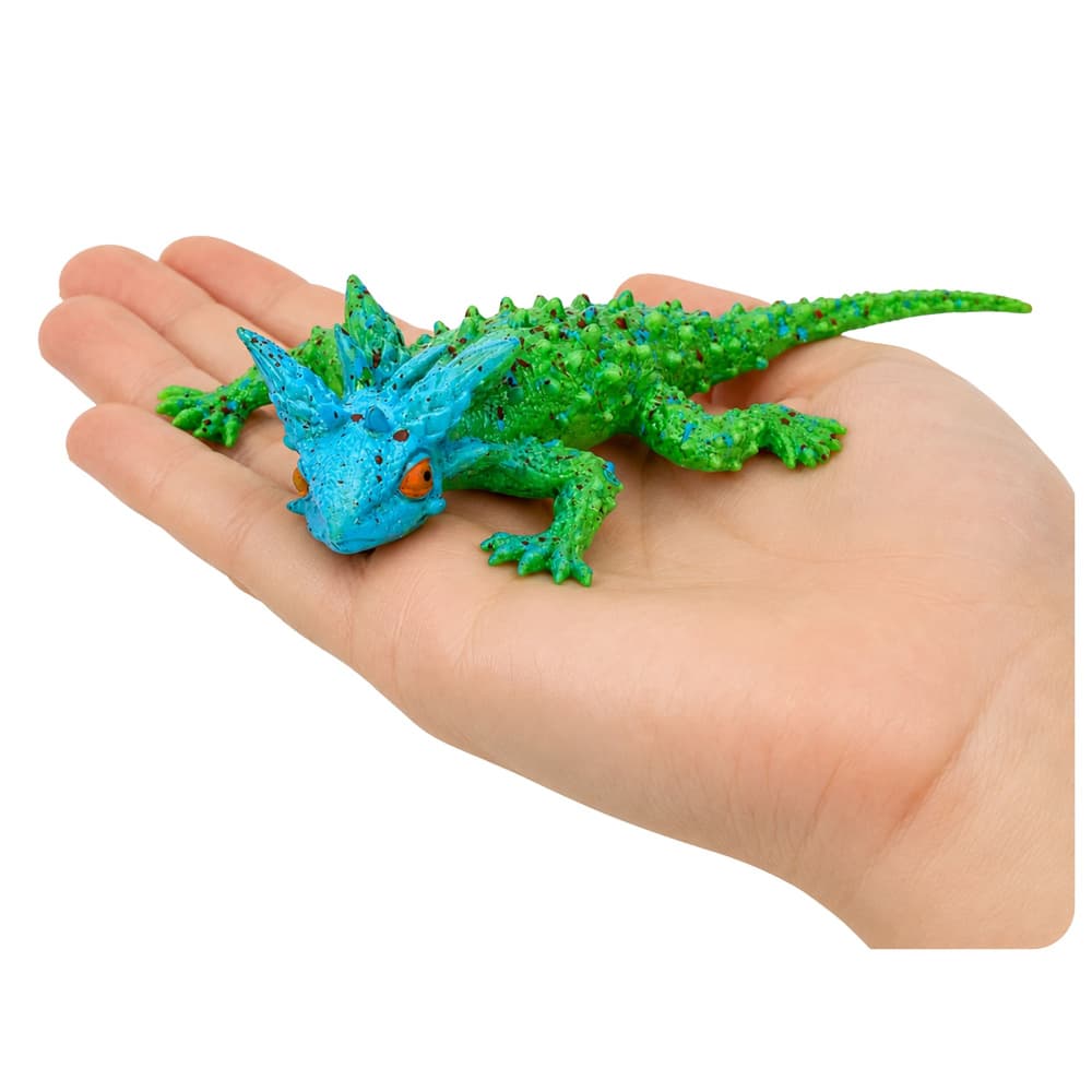 LEAN TOYS GUMIJASTA ROGATA GUŠTER - Realistična Figurica, 20 cm 2