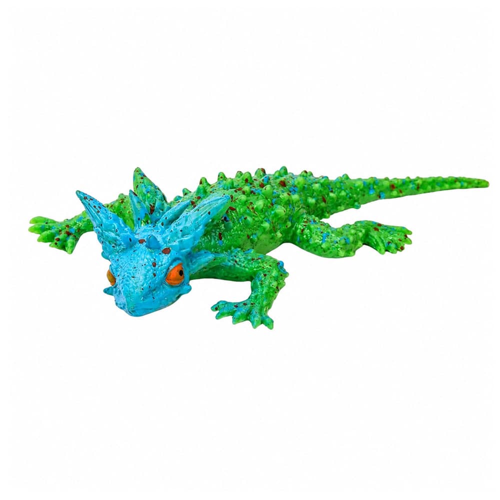LEAN TOYS GUMIJASTA ROGATA GUŠTER - Realistična Figurica, 20 cm 3
