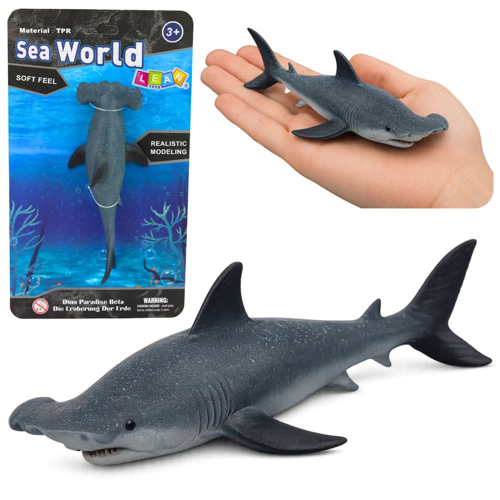 Gumijasti rekin kladivo LEAN TOYS, realističen, morska žival, 17 cm