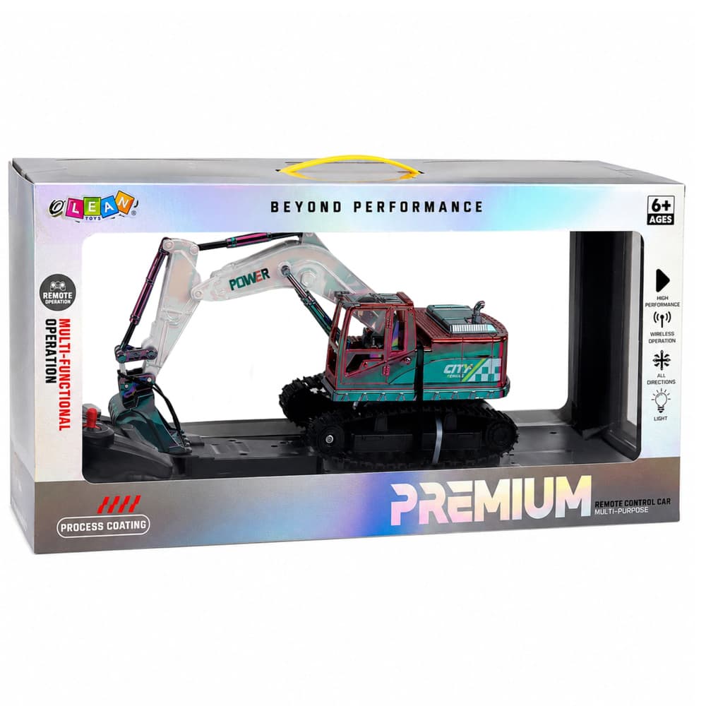 Gosenična bager RC, premično roko, Chameleon, luči, 1:14 6