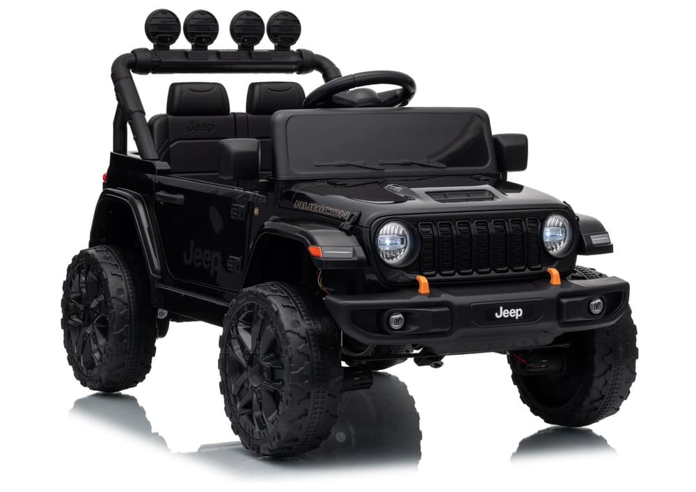 LEAN CARS Jeep Rubicon DK-JWR558 - Akumulatorski Avto, 24V, Črn
