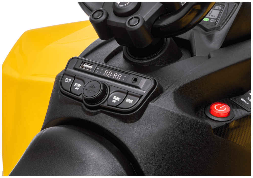 Akumulatorski otroški quad DK-CA002 4x4 12V 10Ah, rumen 8